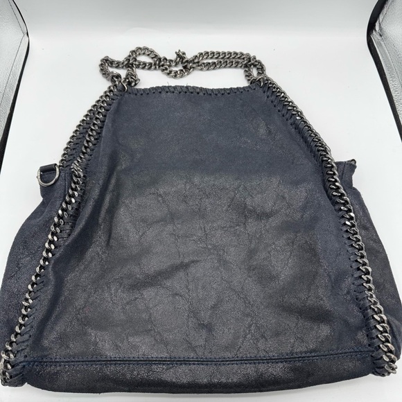 Falabella inspired Blue‎ Sparkle Shoulder Bag Chain and Slouchy Shape - Picture 4 of 6